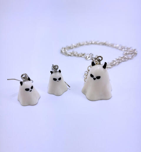Devil Ghost Jewelry Set